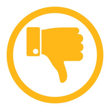 Yuvarlak vektör simgesi parmak