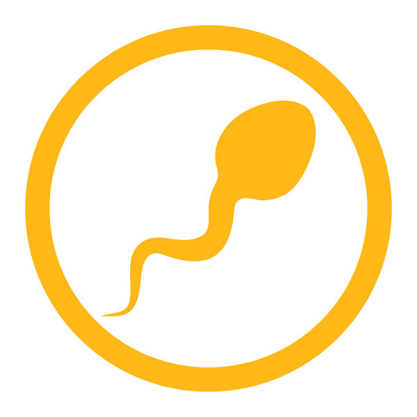 Spermatozoon Rounded Vector Icon