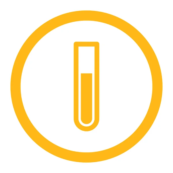 Test Tube Rounded Vector Icon — Stock Vector