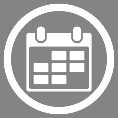 Ders programı düz simgesi