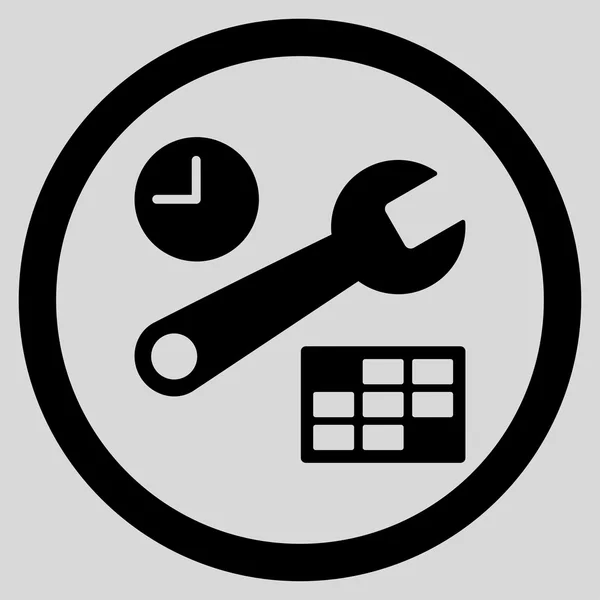Datum und Uhrzeit Setup-Symbol — Stockvektor