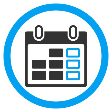 Ders programı hafta simgesi