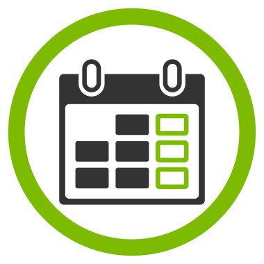 Ders programı hafta simgesi