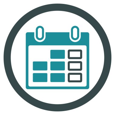 Ders programı hafta simgesi