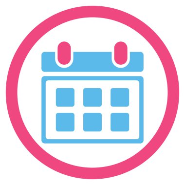 Ders programı düz simgesi