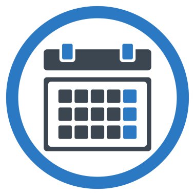 Randevu düz simgesi