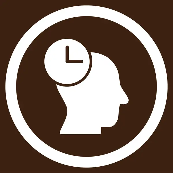 Icono de pensamiento de tiempo — Vector de stock