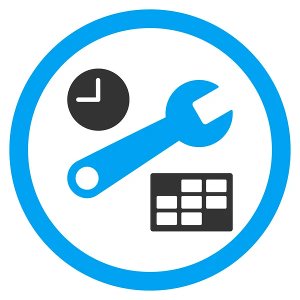 Date And Time Setup Icon — Stock Vector