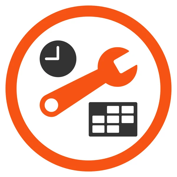 Icono de configuración de fecha y hora — Vector de stock