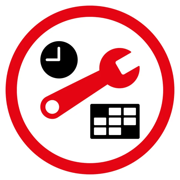 Data i czas instalacji ikona — Wektor stockowy