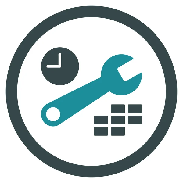 Icône de configuration de date et d'heure — Image vectorielle