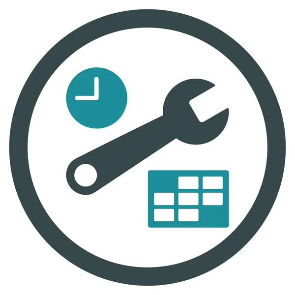 Icono de configuración de fecha y hora — Vector de stock