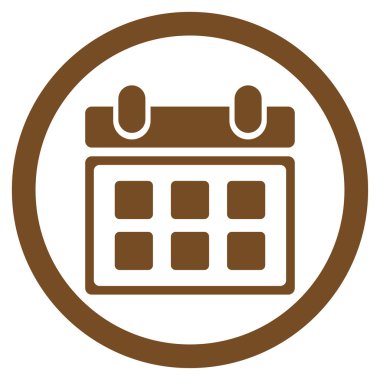 Randevu düz simgesi