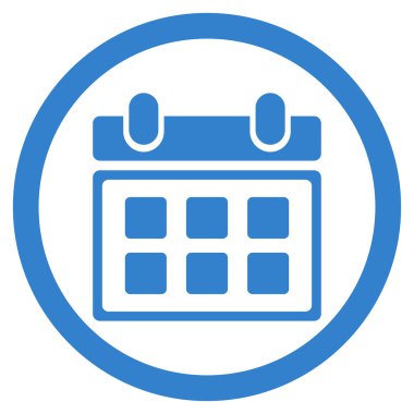 Ders programı düz simgesi