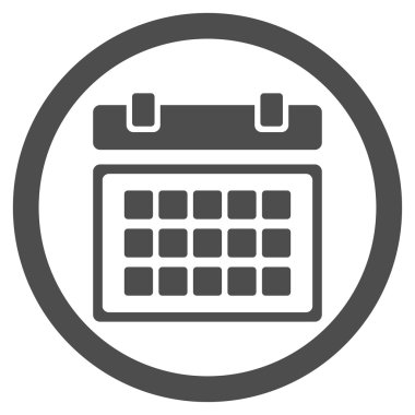 Ders programı düz simgesi