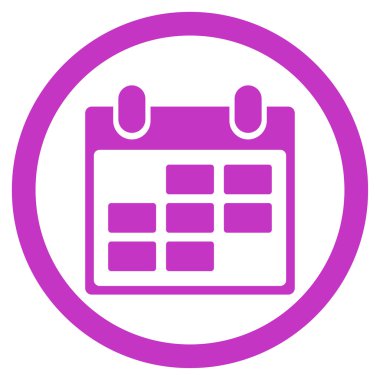 Randevu düz simgesi