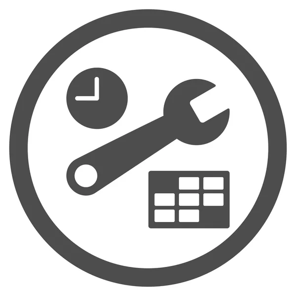 Datum en tijd installatie-pictogram — Stockvector