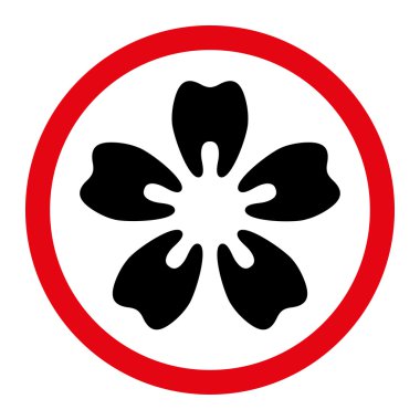 Stomatology düz simgesi