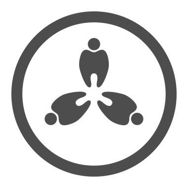 Stomatology düz simgesi