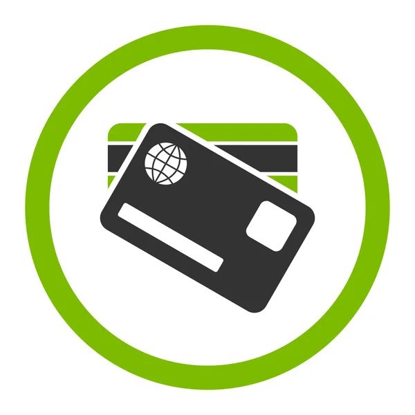Bankovní karty ikona — Stock fotografie