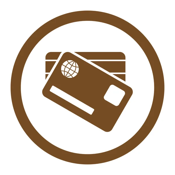 Bankacılık kartları simgesi — Stok fotoğraf