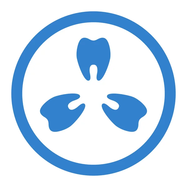 Tänder hälsa ikonen — Stockfoto