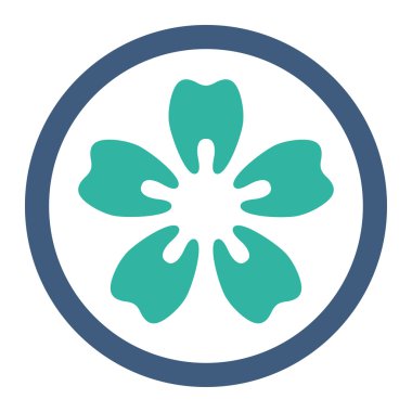 Stomatology düz simgesi