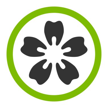 Stomatology düz simgesi