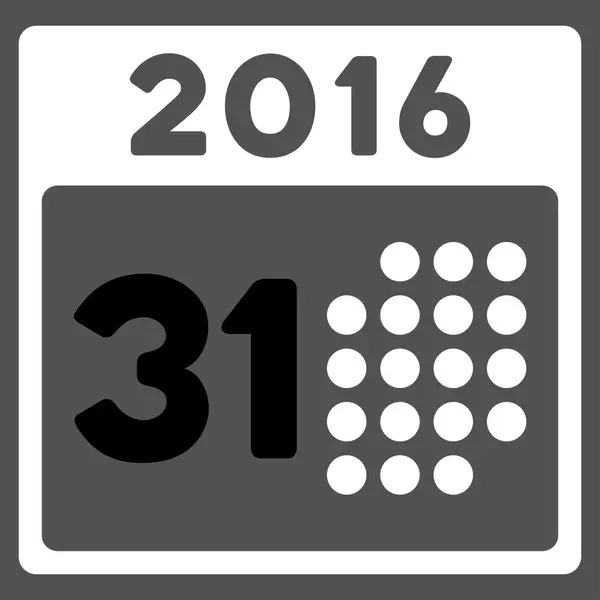Τελευταίο εικονίδιο ημερομηνία μήνα 2016 — Φωτογραφία Αρχείου