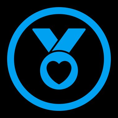 Sadaka madalya yuvarlak vektör simgesi