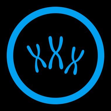 Kromozomlar yuvarlak vektör simgesi