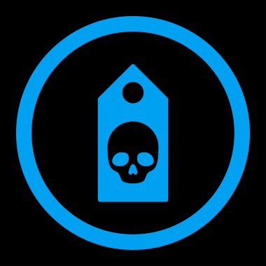 Ölüm kupon yuvarlak vektör simgesi