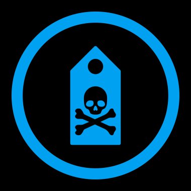 Ölüm işareti vektör simge yuvarlak