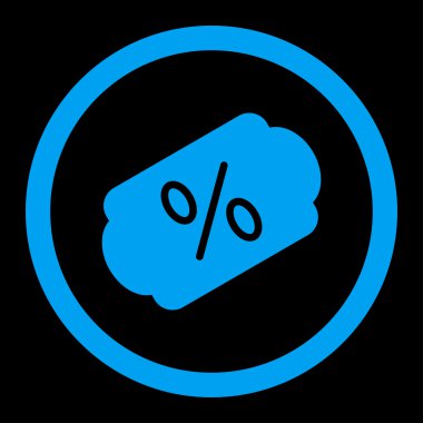 Etiket yuvarlak vektör simge indirim