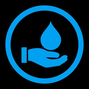 Bağış kan yuvarlak vektör simgesi