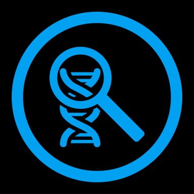 DNA yuvarlak vektör simge keşfetmek