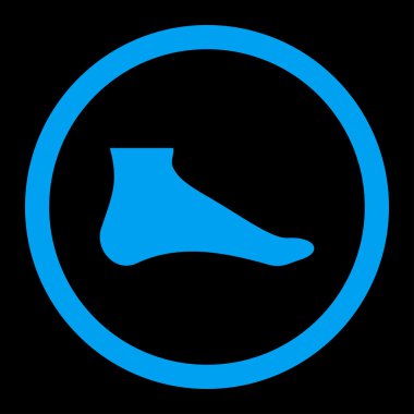 Ayak yuvarlak vektör simgesi