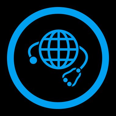 Genel tıp yuvarlak vektör simgesi