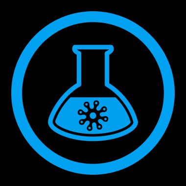 Enfeksiyon konteyner yuvarlak vektör simgesi