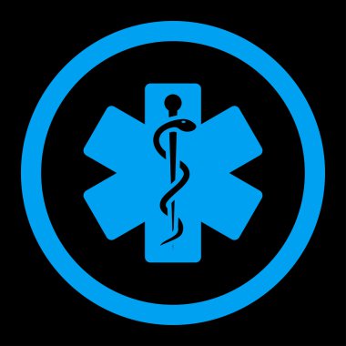 Hayat yuvarlak vektör yıldız simgesi