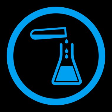 Sıvı transfüzyonu yuvarlak vektör simgesi