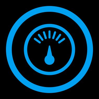 Ölçer yuvarlak vektör simgesi