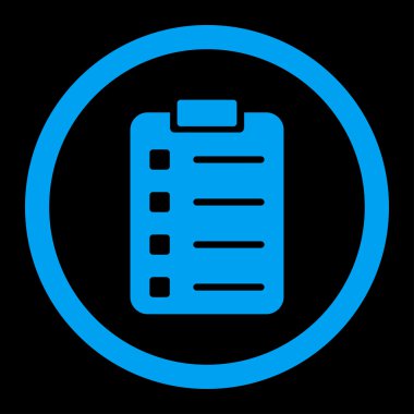 Pad Form yuvarlak vektör simgesi