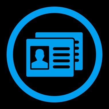 Hasta hesapları yuvarlak vektör simgesi