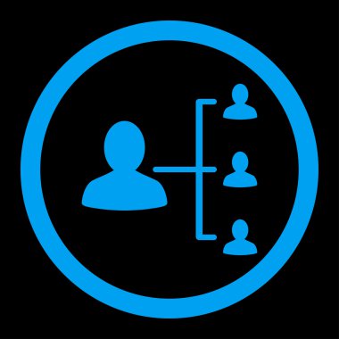 Hasta ilişkileri yuvarlak vektör simgesi