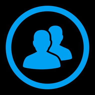 Hastalar yuvarlak vektör simgesi