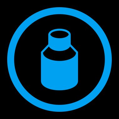 Phial yuvarlak vektör simgesi