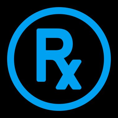 Reçete sembolü yuvarlak vektör simgesi