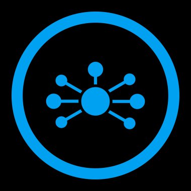 İlişkileri yuvarlak vektör simgesi