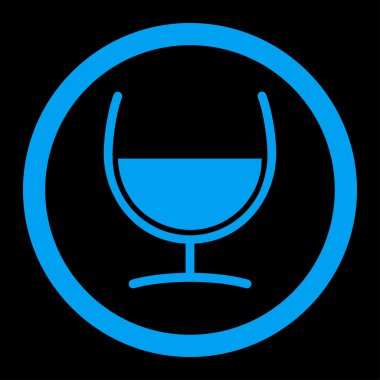 Çare cam vektör simge yuvarlak